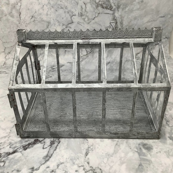 NEW Anthropologie Terrain Christmas Village Concordville Zinc Greenhouse HH001 - Picture 1 of 6